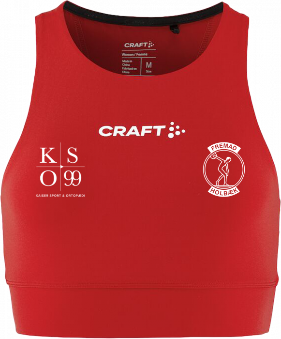 Craft - Fremad Holbæk Crop Top Dame - Bright Red