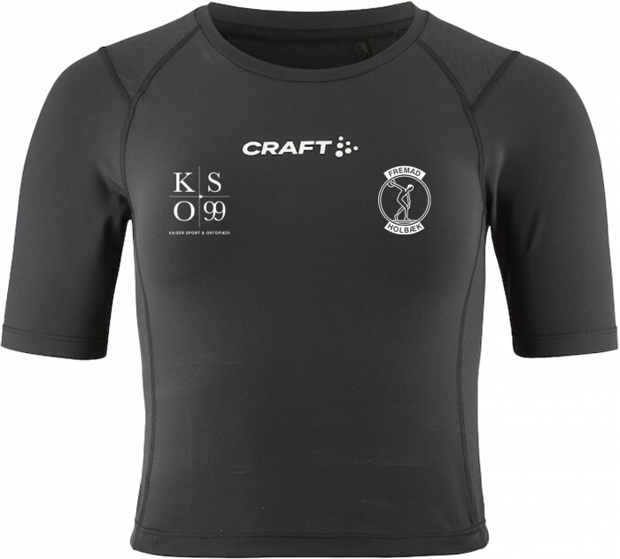 Craft - Fremad Holbæk Crop T-Shirt Women - Zwart