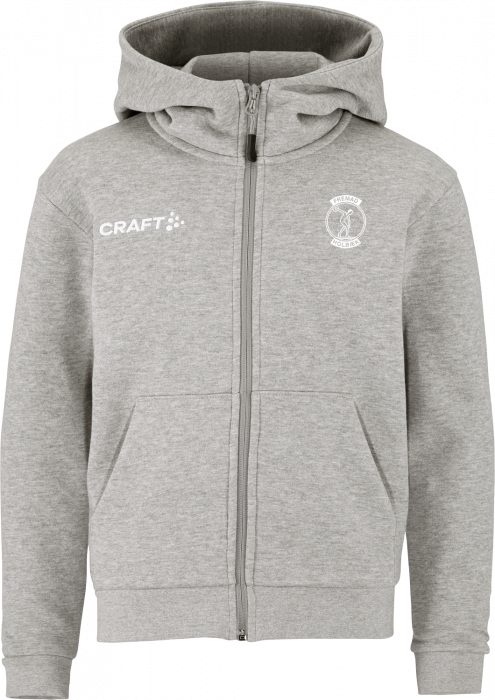 Craft - Fremad Holbæk Full-Zip Hoodie Børn - Grå Melange DK