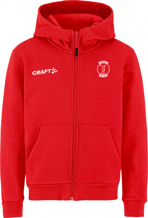 Craft - Fremad Holbæk Full-Zip Hoodie Kids - Rouge