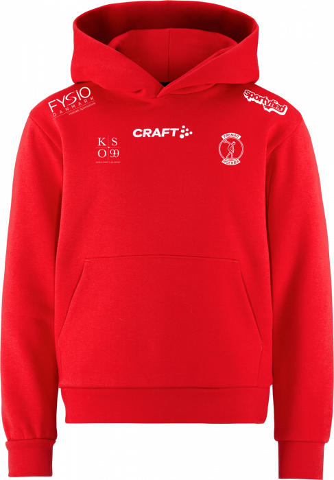 Craft - Fremad Holbæk Hoodie Kids - Rosso